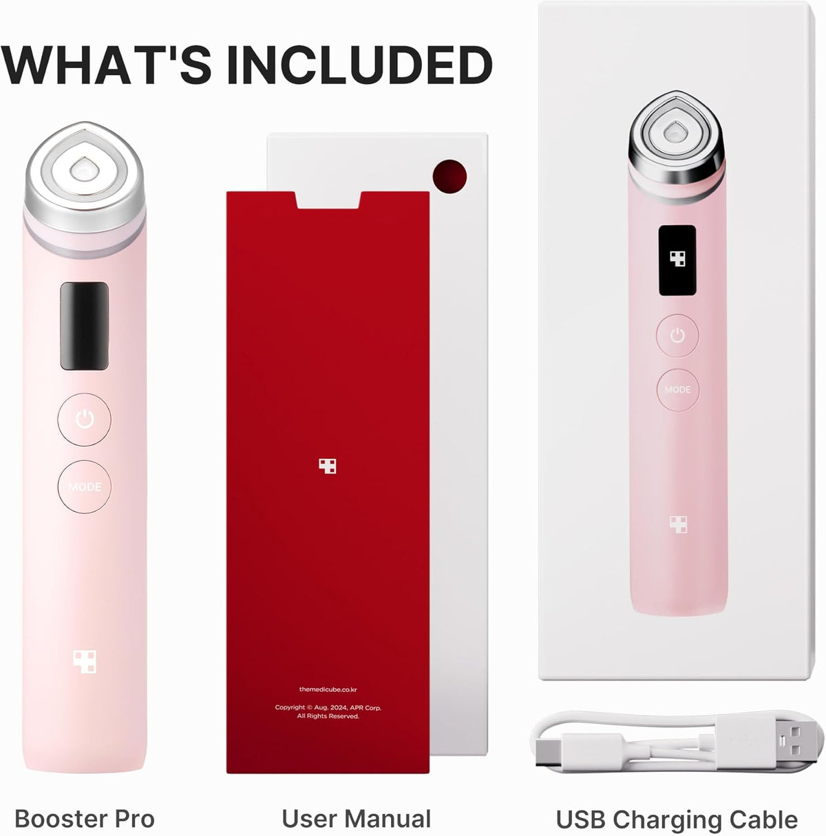 medicube AGE-R Booster Pro | 6-in-1 Real Glass Glow Beauty Massager