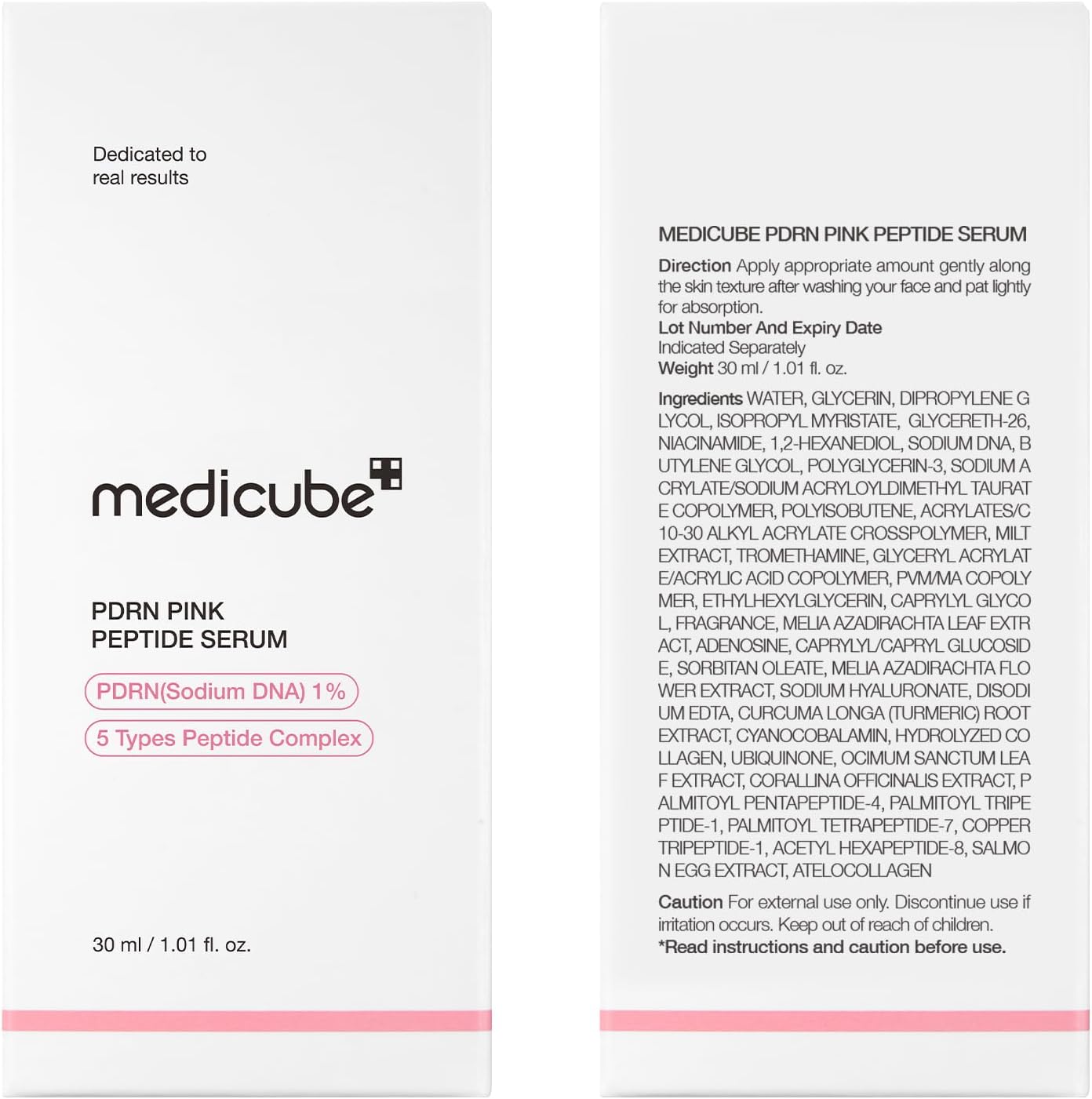 medicube PDRN Pink Peptide Serum with Salmon DNA